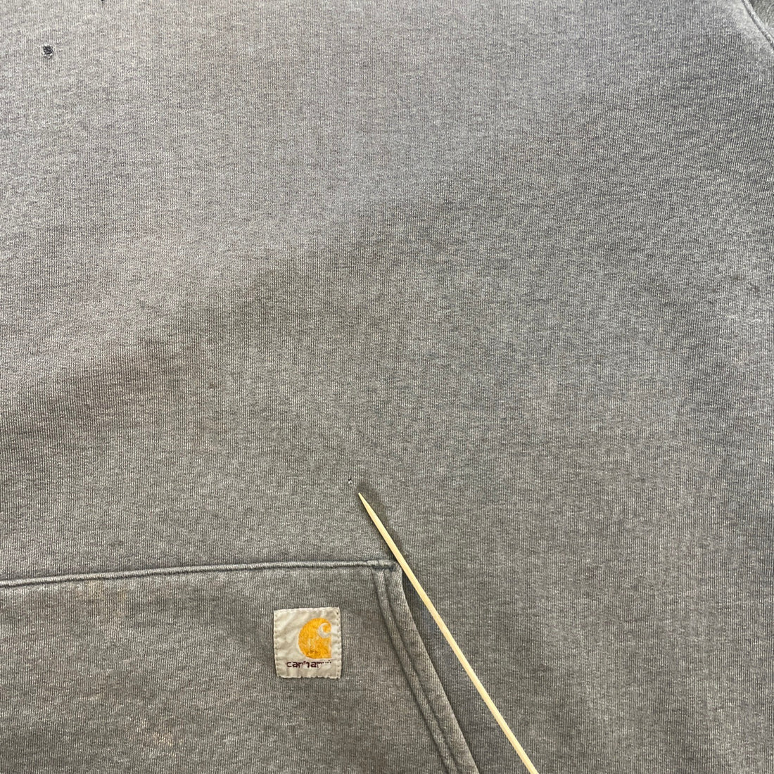 Vintage Carhartt Pullover Sweatshirt Hoodie Size XL Gray