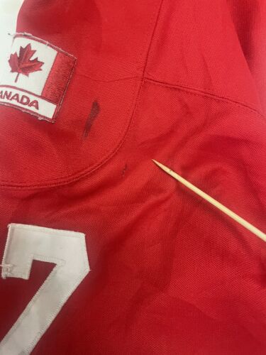 Vintage Leamington Flyers Authentic CCM Hockey Jersey Size 50 Red 90s OJHL