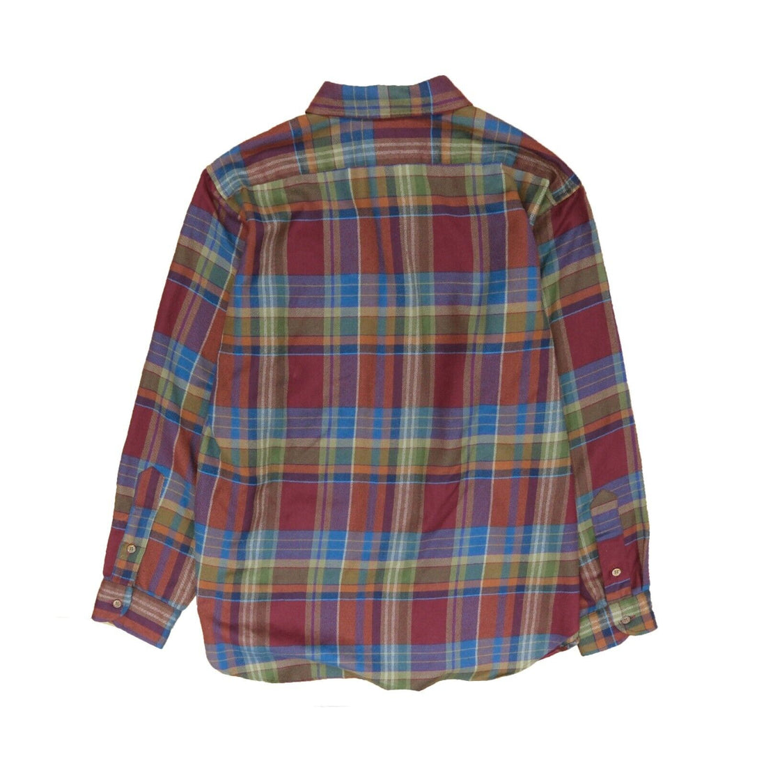 Vintage Pendleton Wool Plaid Lobo Button Up Shirt Size Large Made USA Red
