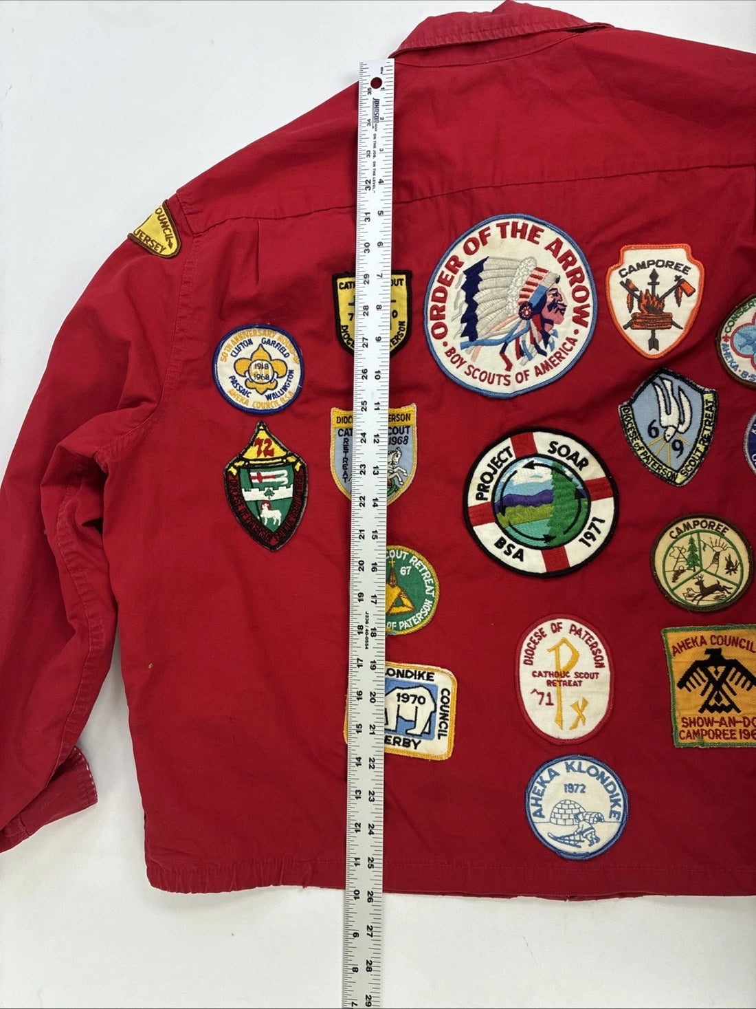 Vintage Boy Scouts Of America Patches Jacket Size 2XL 60s 70s