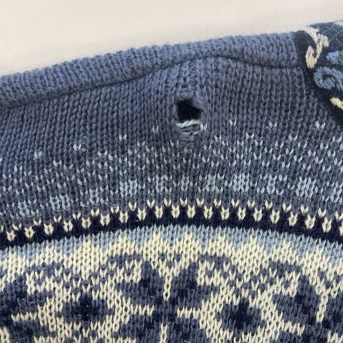 Vintage Nordstrikk Wool Cardigan Sweater Size Large Fair Isle
