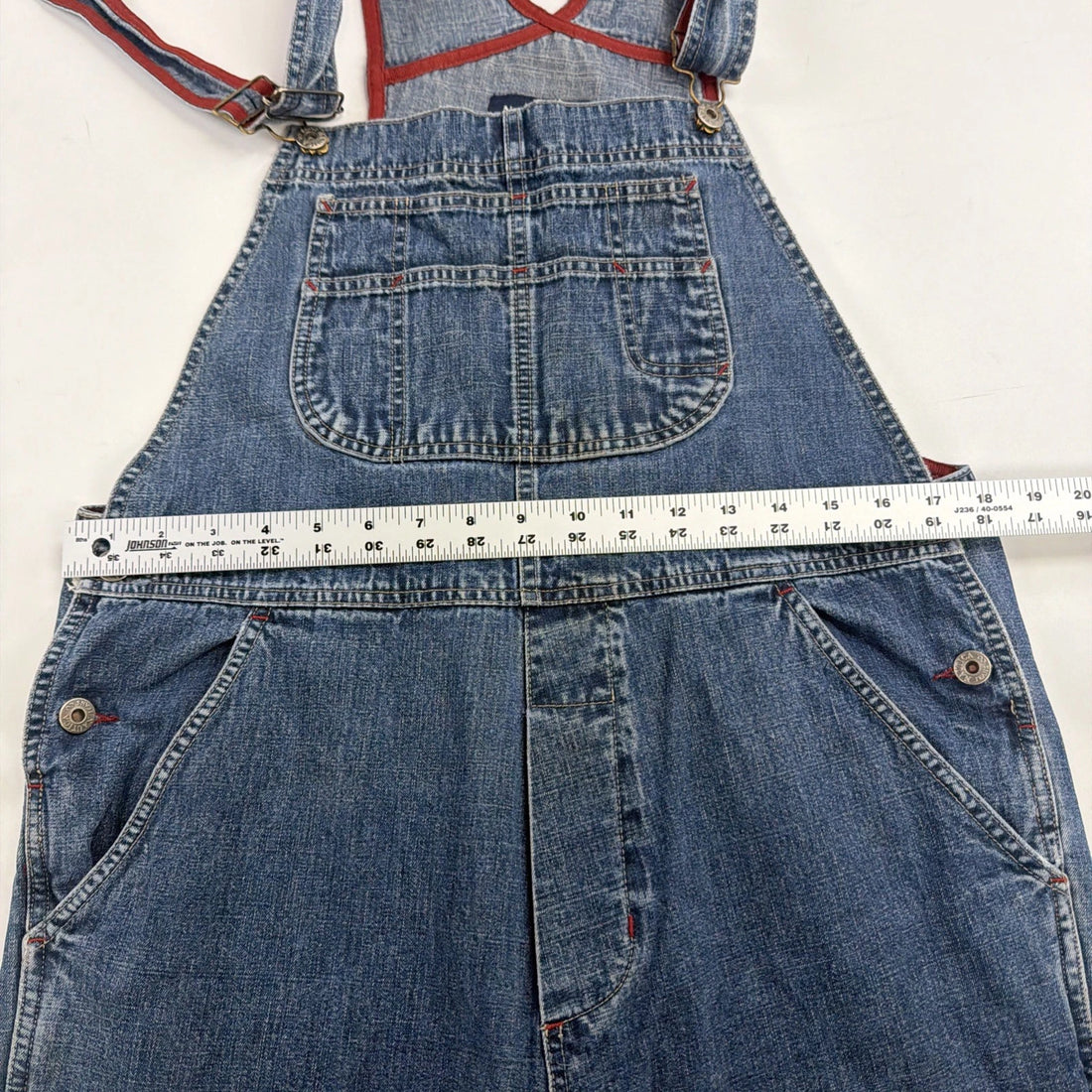 Nautica Denim Overalls Size Medium Blue