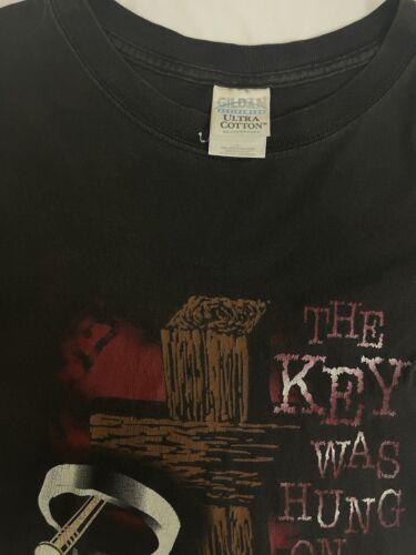 Vintage The Key Was Hung On A Nail Jesus T-Shirt Size Large 90s