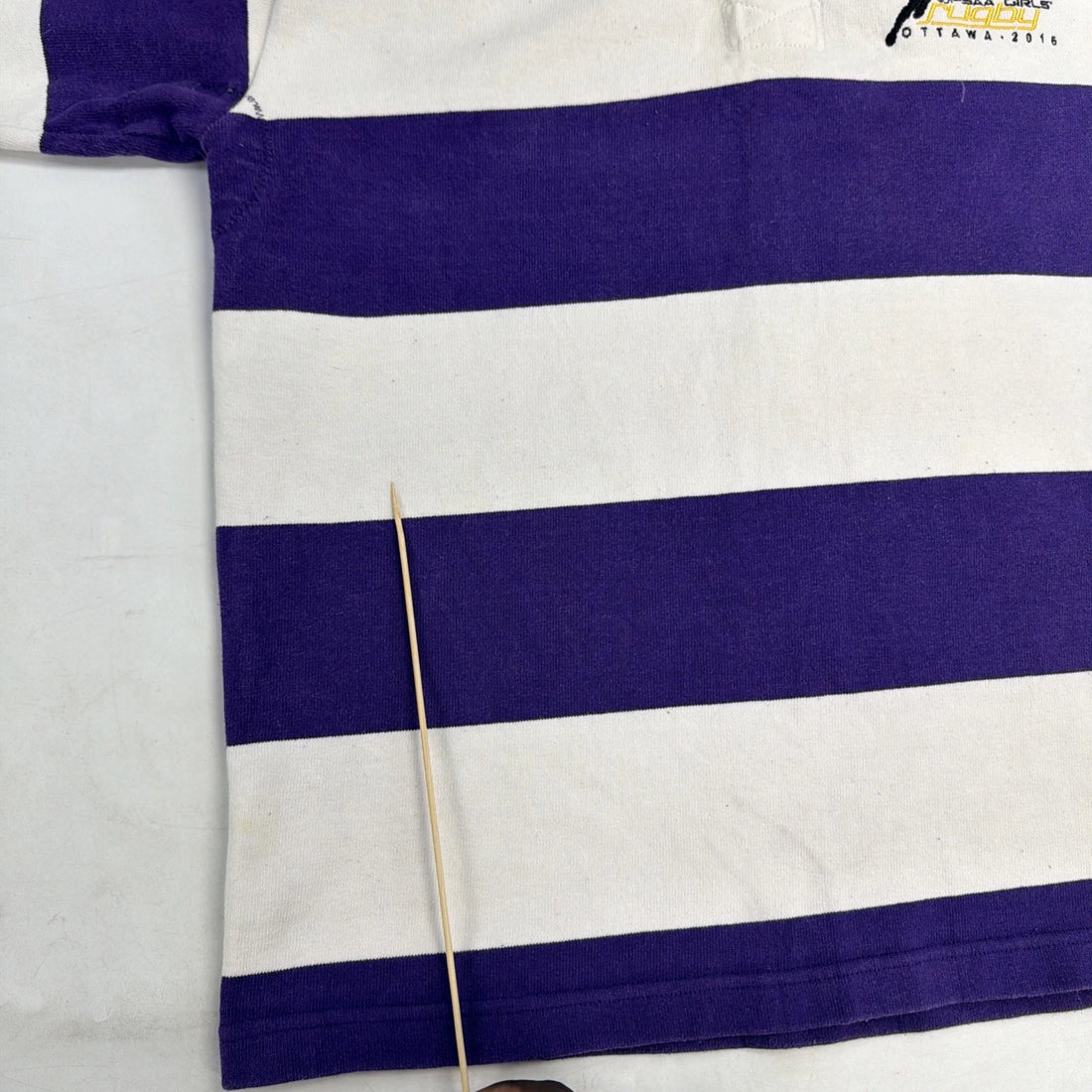OFSAA Girls Rugby Shirt Size Medium Striped