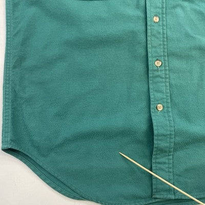Vintage Woolrich Button Up Shirt Size Large Teal 90s