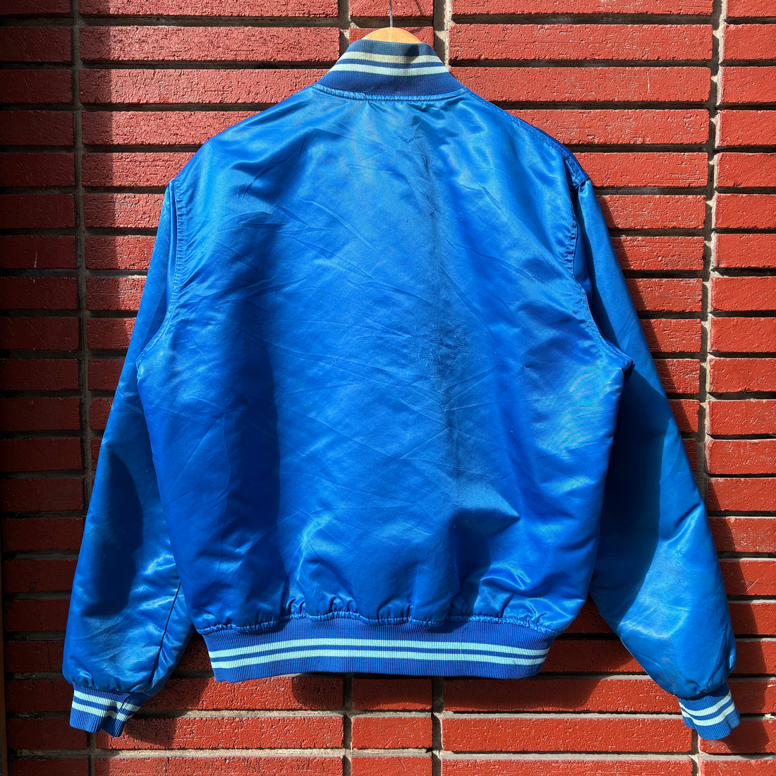 Vintage Starter Toronto Blue Jays Satin Bomber Jacket L 80s MLB