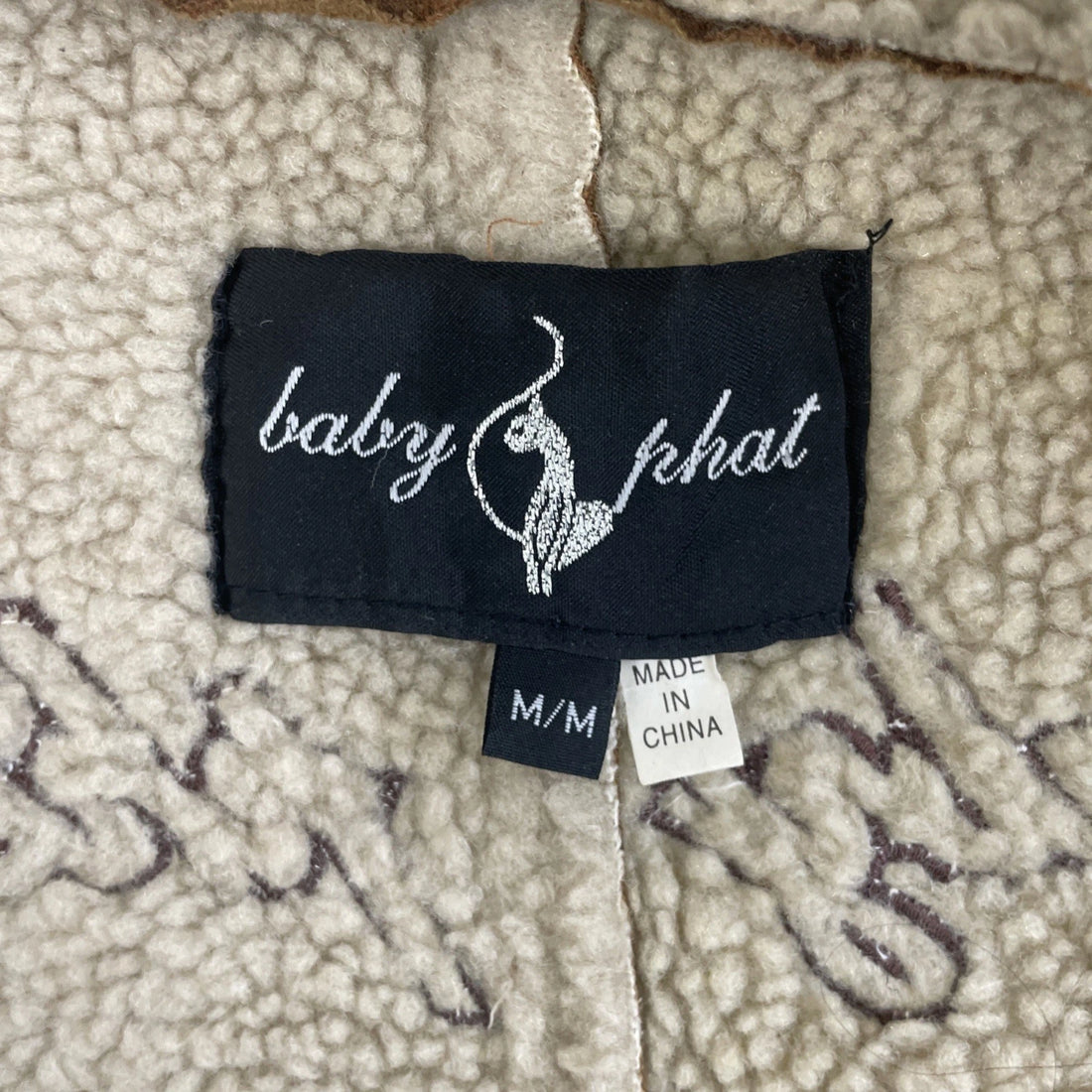 Baby Phat Sherpa Lined Jacket Womens Size Medium Brown