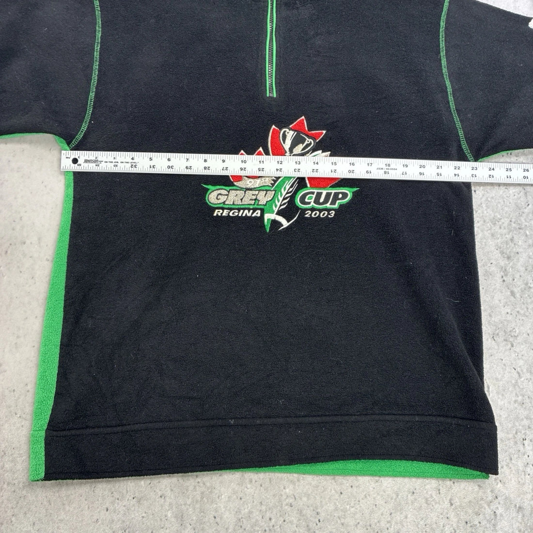 Vintage Grey Cup 2003 Fleece Jacket Size Medium CFL