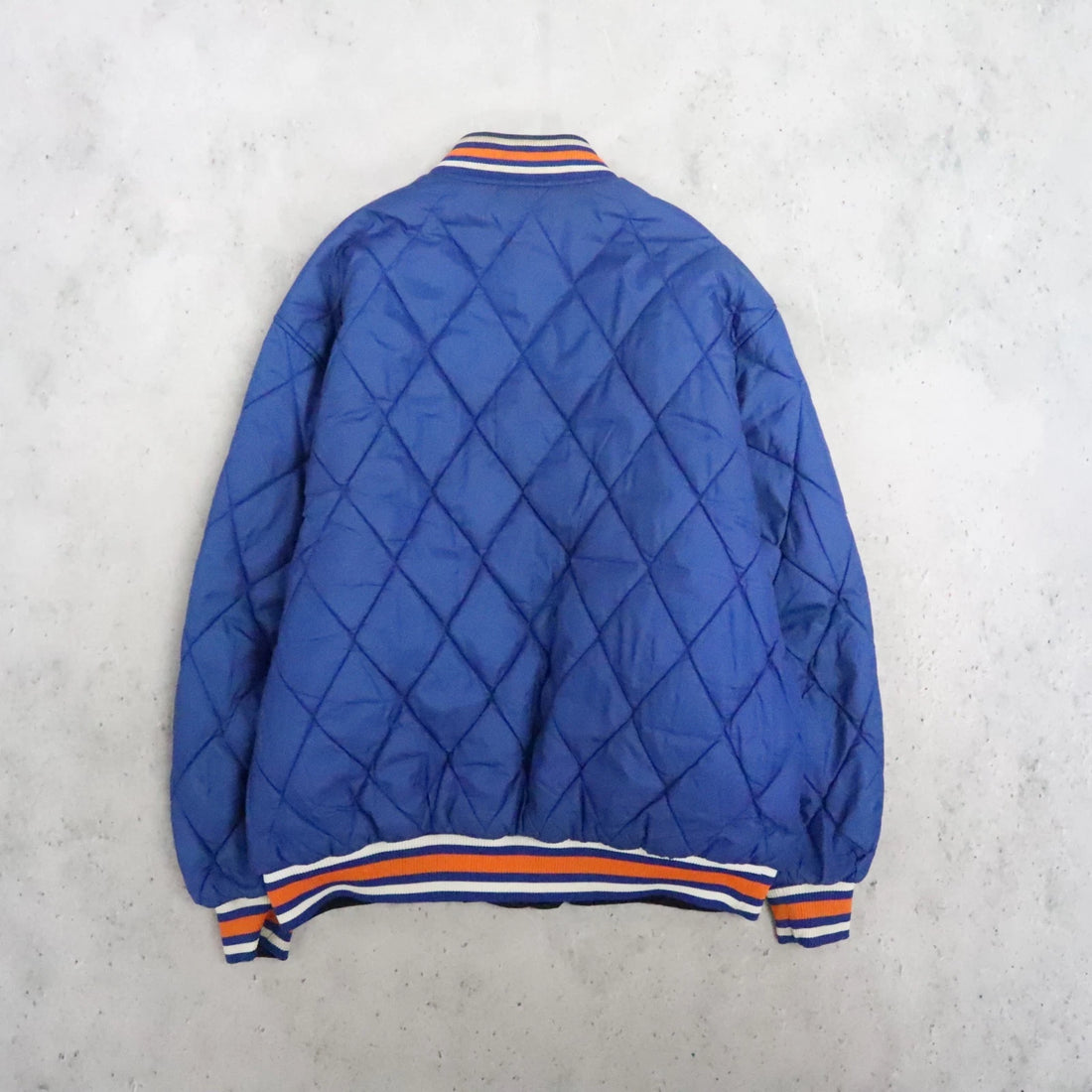 New York Knicks Reebok Satin Quilted Reversible Jacket XL NBA