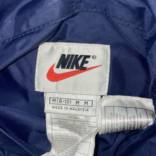 Vintage Nike Jacket Size Medium Blue Insulated Reversible 90s