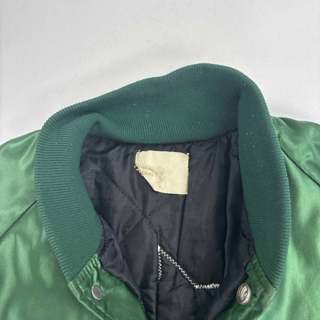 Vintage Dallas Stars Satin Bomber Jacket Size Medium MLB