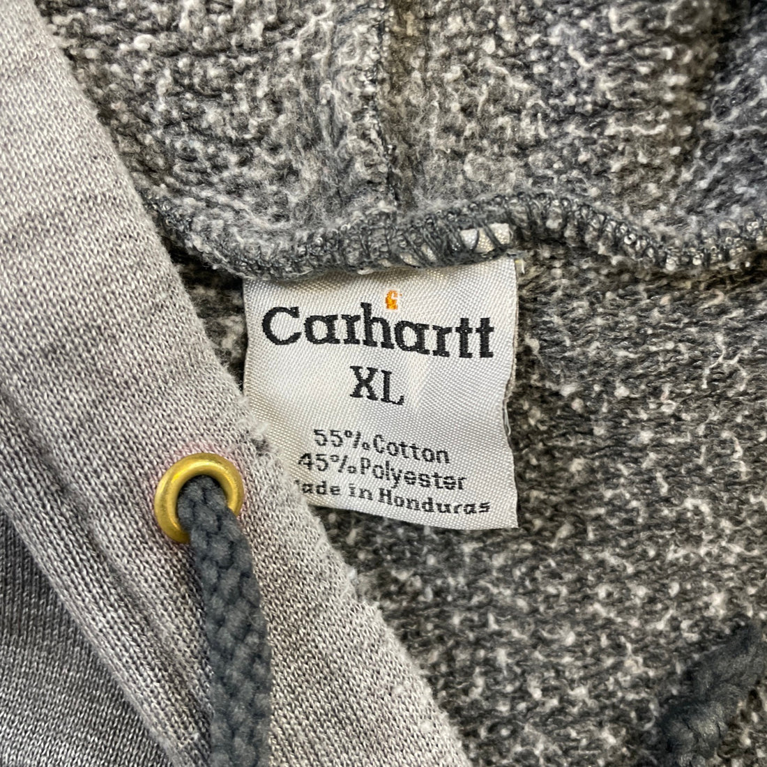 Vintage Carhartt Pullover Sweatshirt Hoodie Size XL Gray