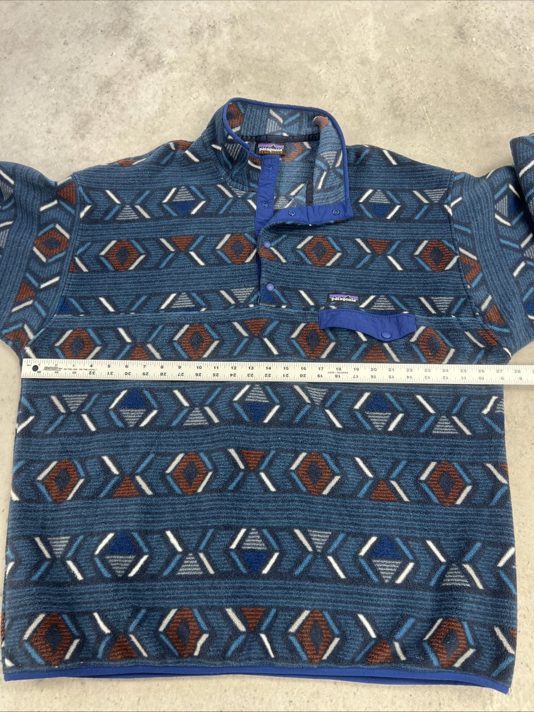Patagonia Aztec Synchilla Snap T Fleece Jacket Size 2XL
