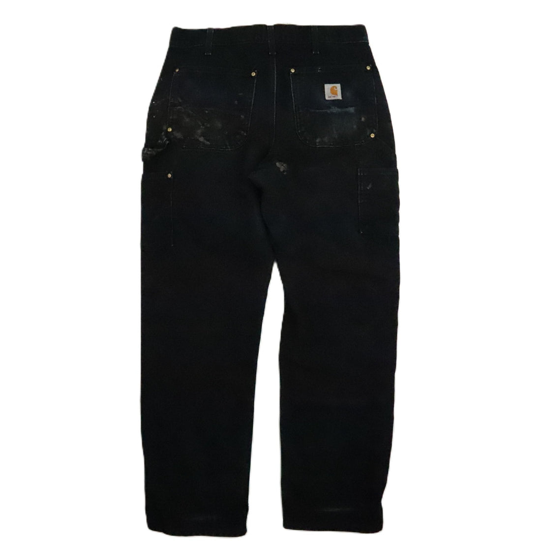 Carhartt Canvas Carpenter Double Knee Work Pants Size 32 X 32 Black Paint