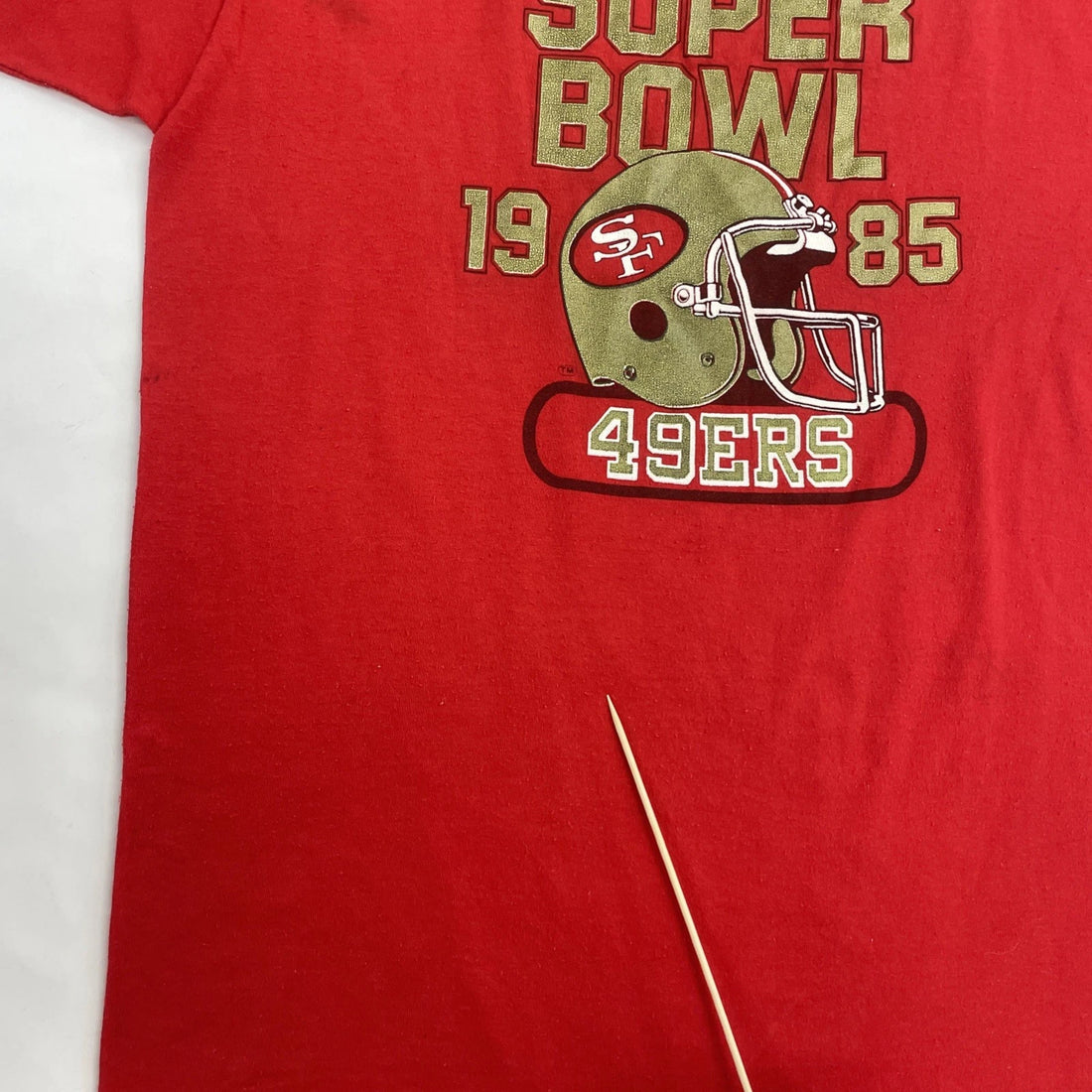 Vintage San Francisco 49ers 1985 Super Bowl T-Shirt Size Large 80s NFL