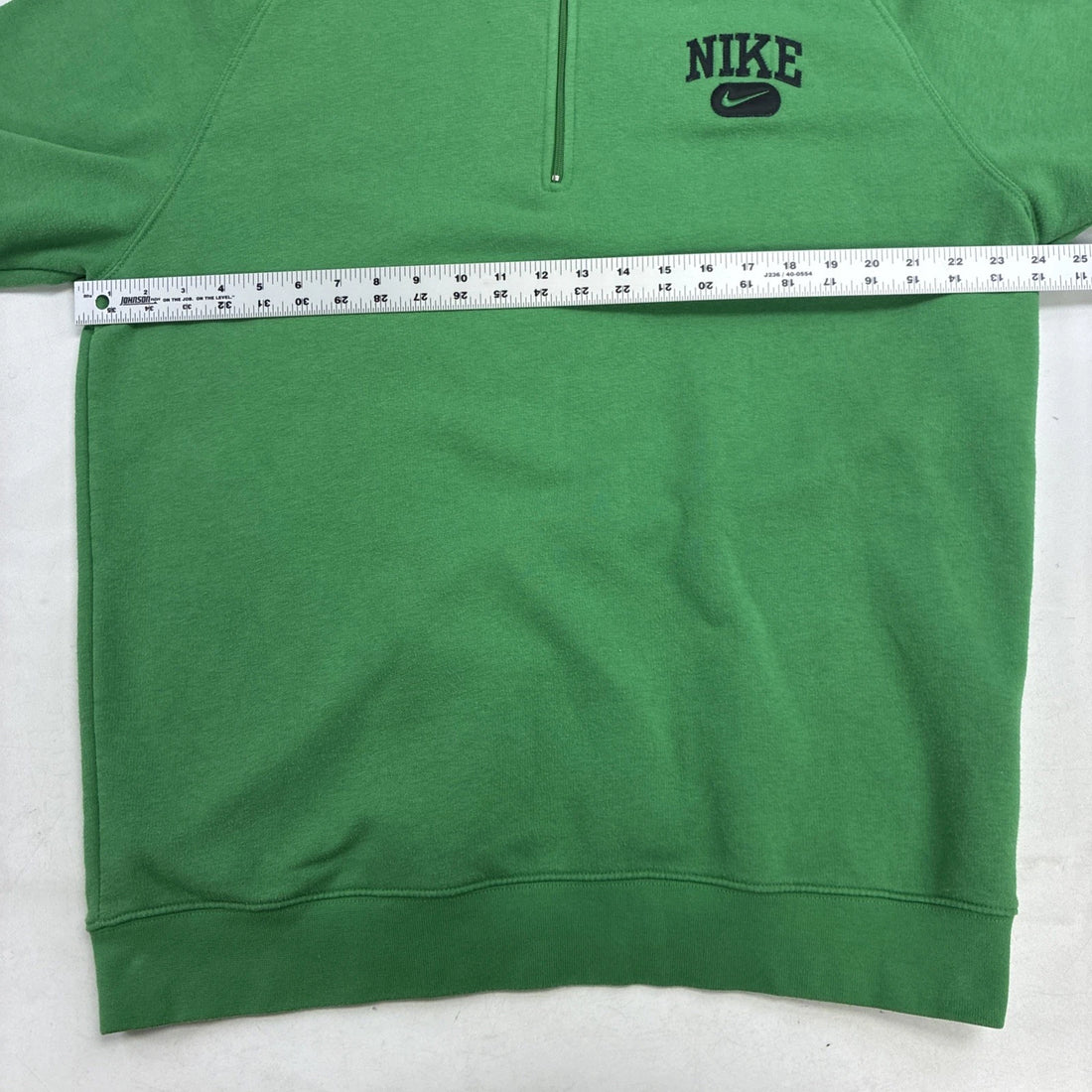 Vintage Nike 1/4 Zip Pullover Sweatshirt Size XL Green