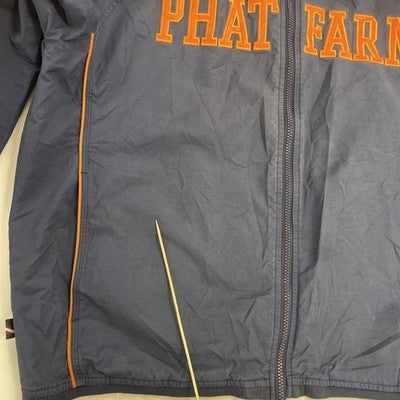 Vintage Phat Farm Bomber Jacket Size XL BLue