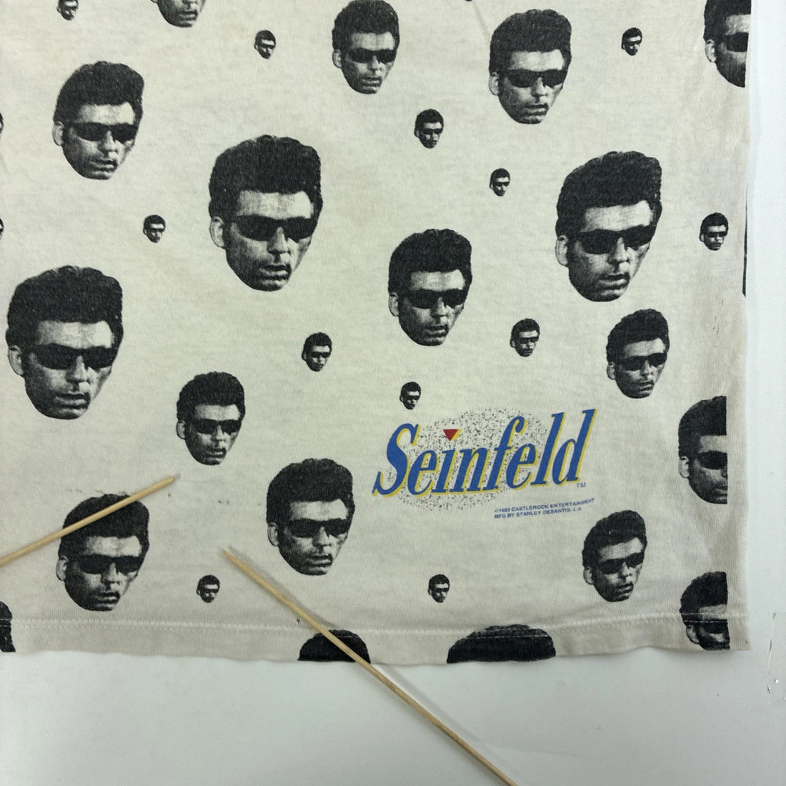 Vintage Seinfeld Stanley Desantis TV Promo T-Shirt Medium 1993 90s