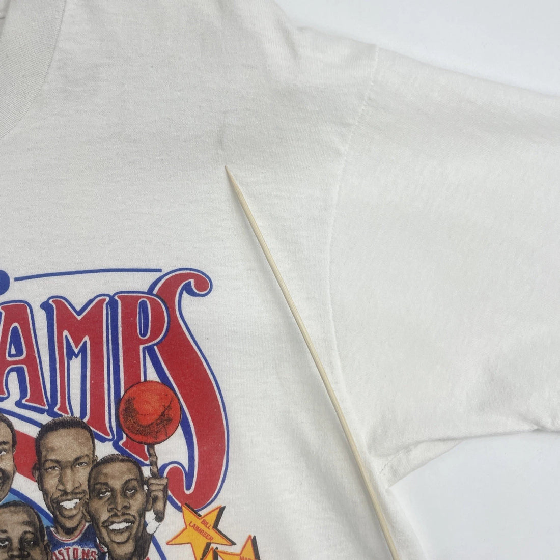 Vintage Detroit Pistons World Champs Caricature T-Shirt Large Bad Boys 1989 NBA