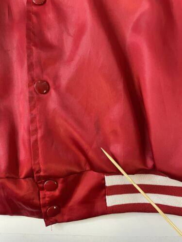 Vintage Budweiser Satin Bomber Jacket Size XL Beer Promo