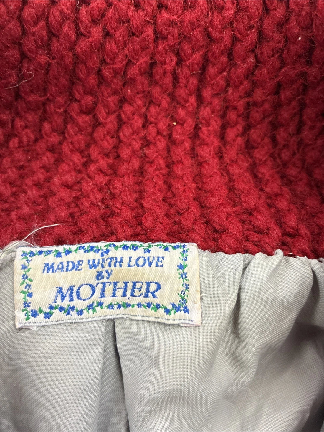 Made With Love By Mother Knit Cowichan Sweater Size Large