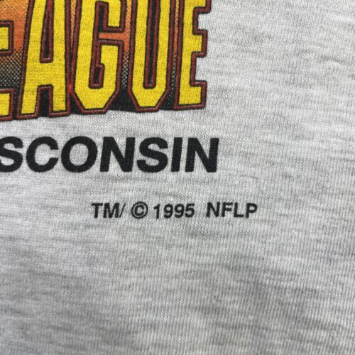 Vintage Cheese League Of Wisconsin T-Shirt Size XL 1995 90s NFL