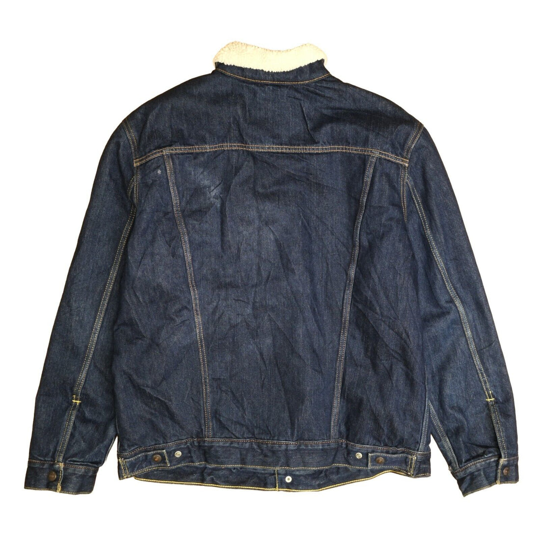 Vintage Levi Strauss & Co Denim Trucker Jacket Size 2XL Sherpa Lined