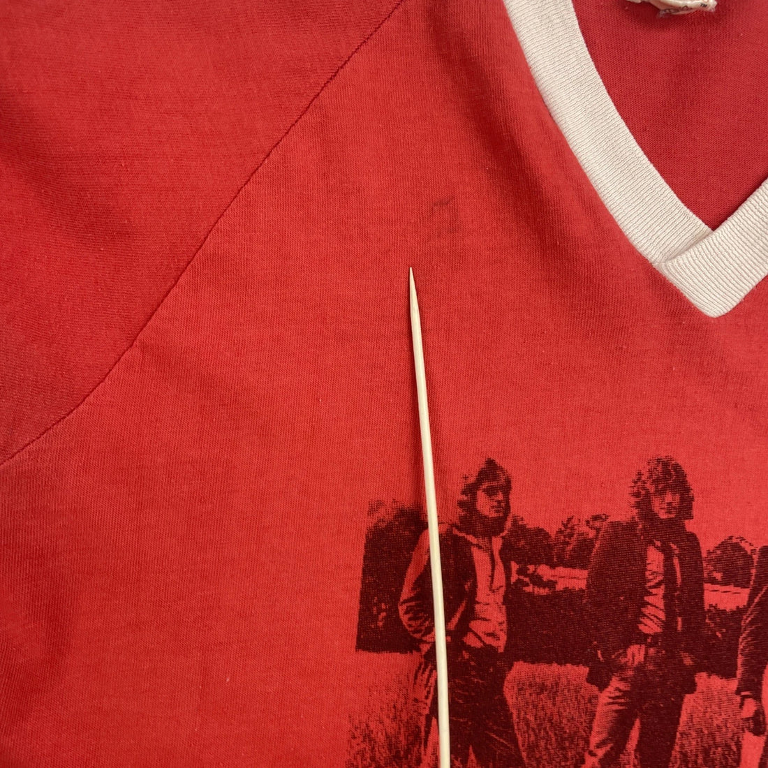 Vintage Led Zeppelin V-Neck T-Shirt Size Large Band Tee 70s 80s