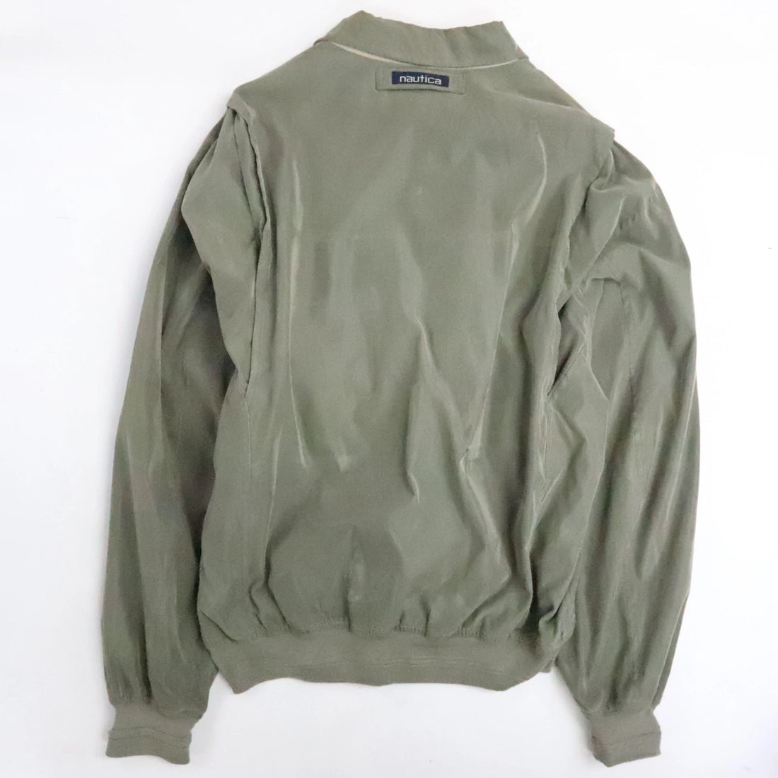 Vintage Nautica Harrington Bomber Jacket Size XL Green