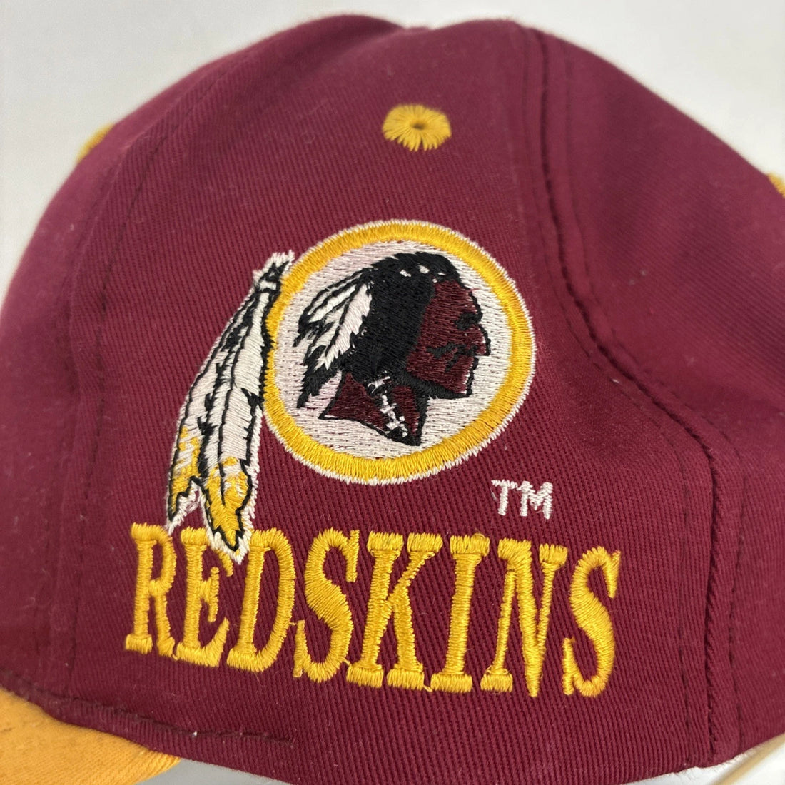 Vintage Washington Redskins Blockhead Snapback Hat OSFA NFL