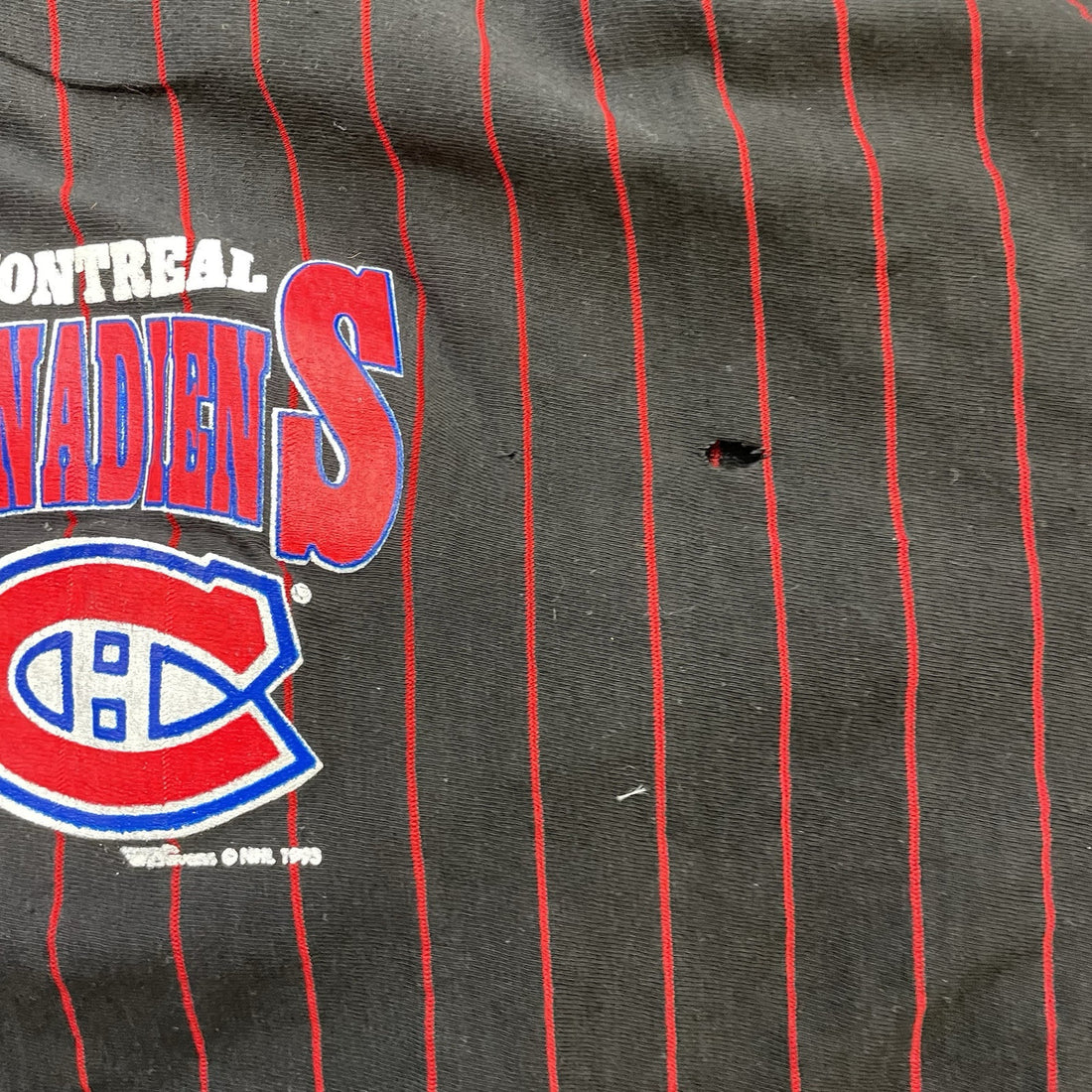 Vintage Montreal Canadiens Baseball Jersey Size XL 1993 90s NHL