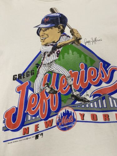 Gregg Jefferies New York Mets Signed Replica Away Jersey COA