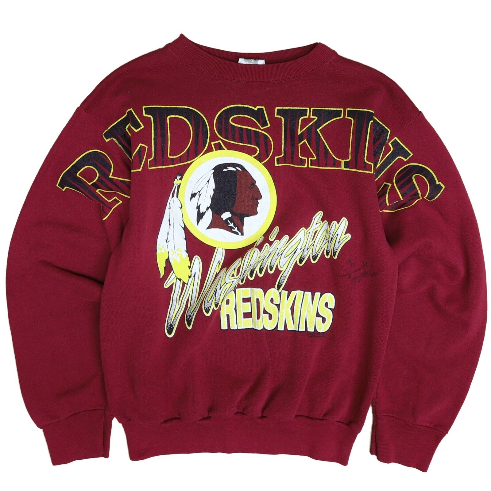 Vintage Washington Redskins Spell Out Sweatshirt Crewneck Large 1994 9 –  Throwback Vault