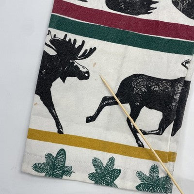 Vintage Michigan Rag Co. Bear Moose Coat Jacket Size Large/XL