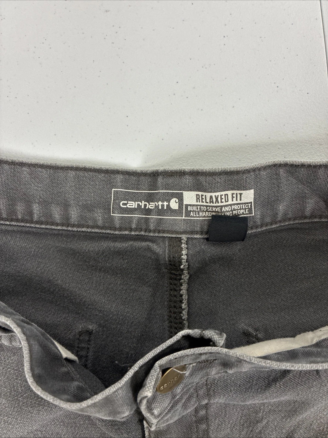 Carhartt Carpenter Work Pants Size 33 X 32 Gray