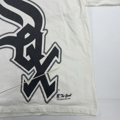 Vintage Chicago White Sox Jumbo Logo The Game T-Shirt Size Large 90s MLB
