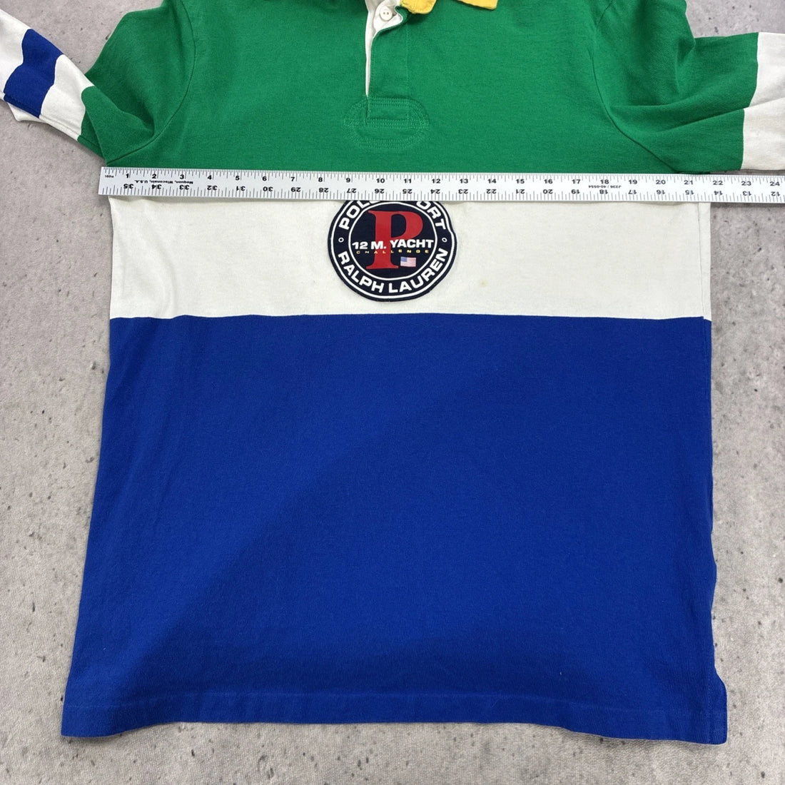 Polo Ralph Lauren 12 M Yacht Challenge Rugby Shirt Size Medium
