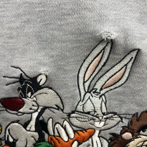 Vintage Looney Tunes Warner Bros Crewneck Sweatshirt Size Large