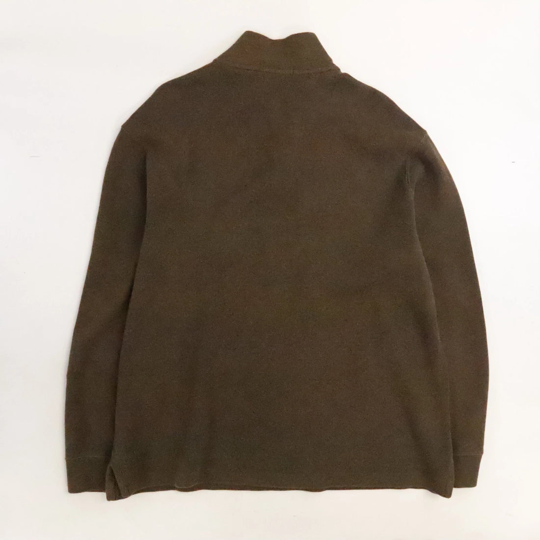 Polo Ralph Lauren 1/4 Zip Pullover Sweater Size Large Brown