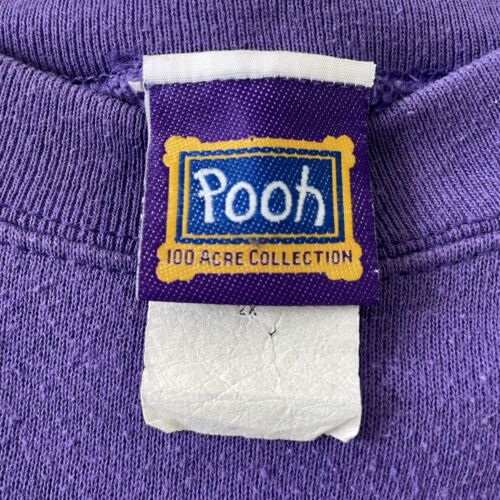 Vintage Winnie The Pooh Disney Crewneck Sweatshirt 2XL Purple