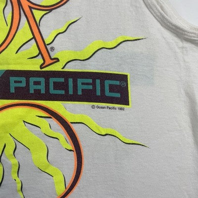 Vintage Ocean Pacific Sleeveless T-Shirt Size Medium Surfing