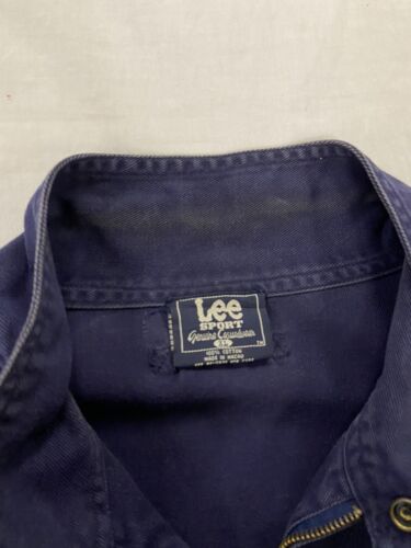 Vintage Lee Cotton Light Jacket Size XL Blue