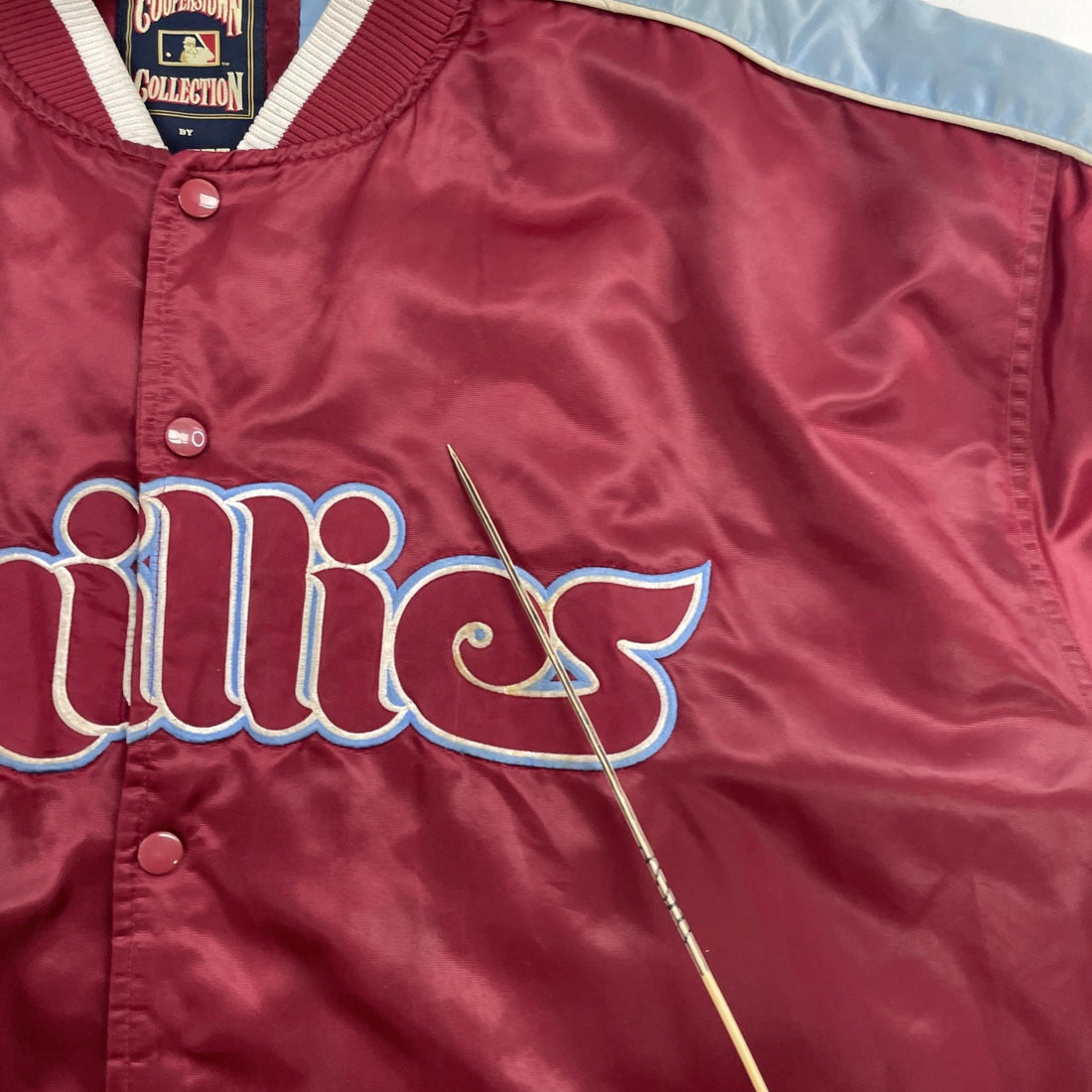 Philadelphia Phillies G-III Carl Banks Cooperstown Bomber Jacket 2XL MLB