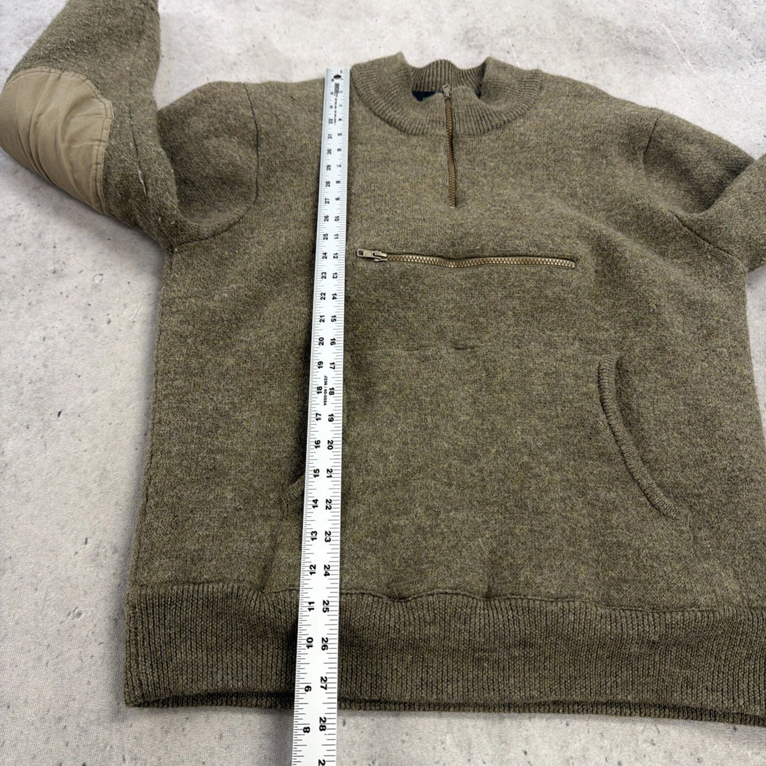Vintage Cabela's Wool Knit Commando Pullover Sweater Size XL