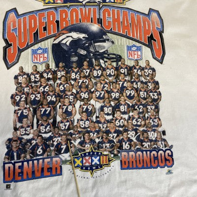 Vintage Denver Broncos Super Bowl XXXII Champs Starter T-Shirt Size Large NFL