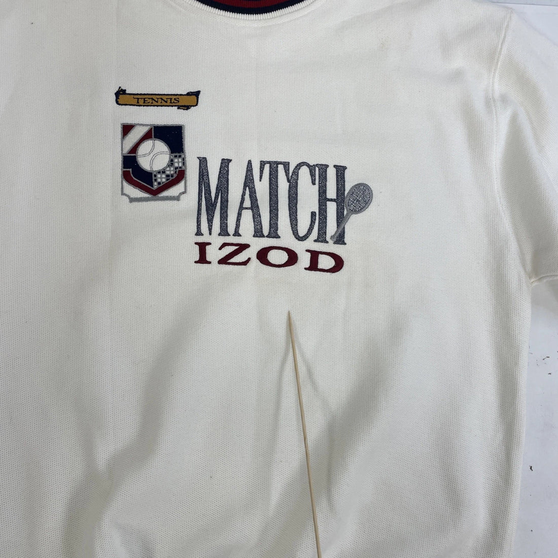 Vintage Izod Tennis Match Crewneck Sweatshirt Size Small