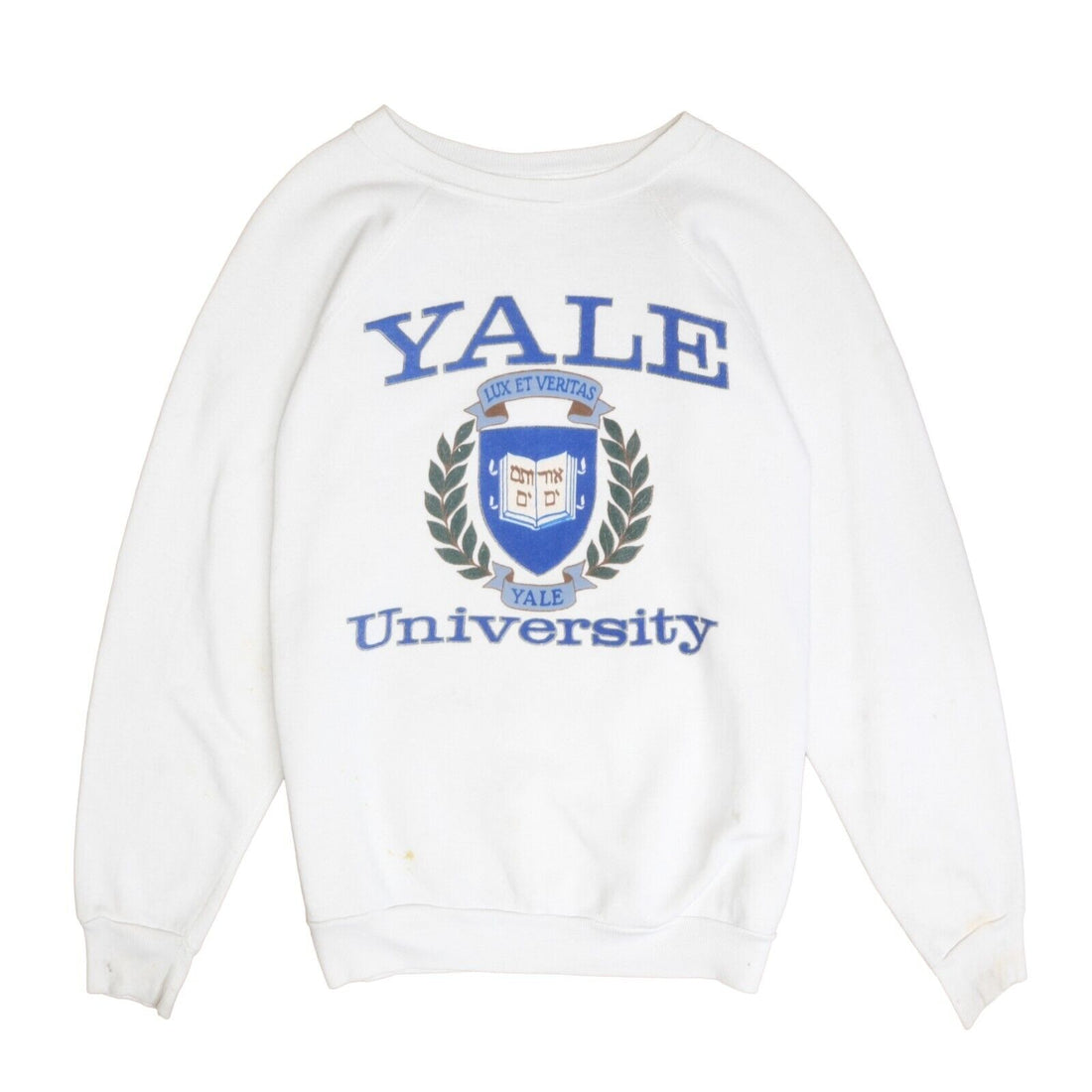 Vintage Yale University Bulldogs Crest Sweatshirt Crewneck Size Medium NCAA