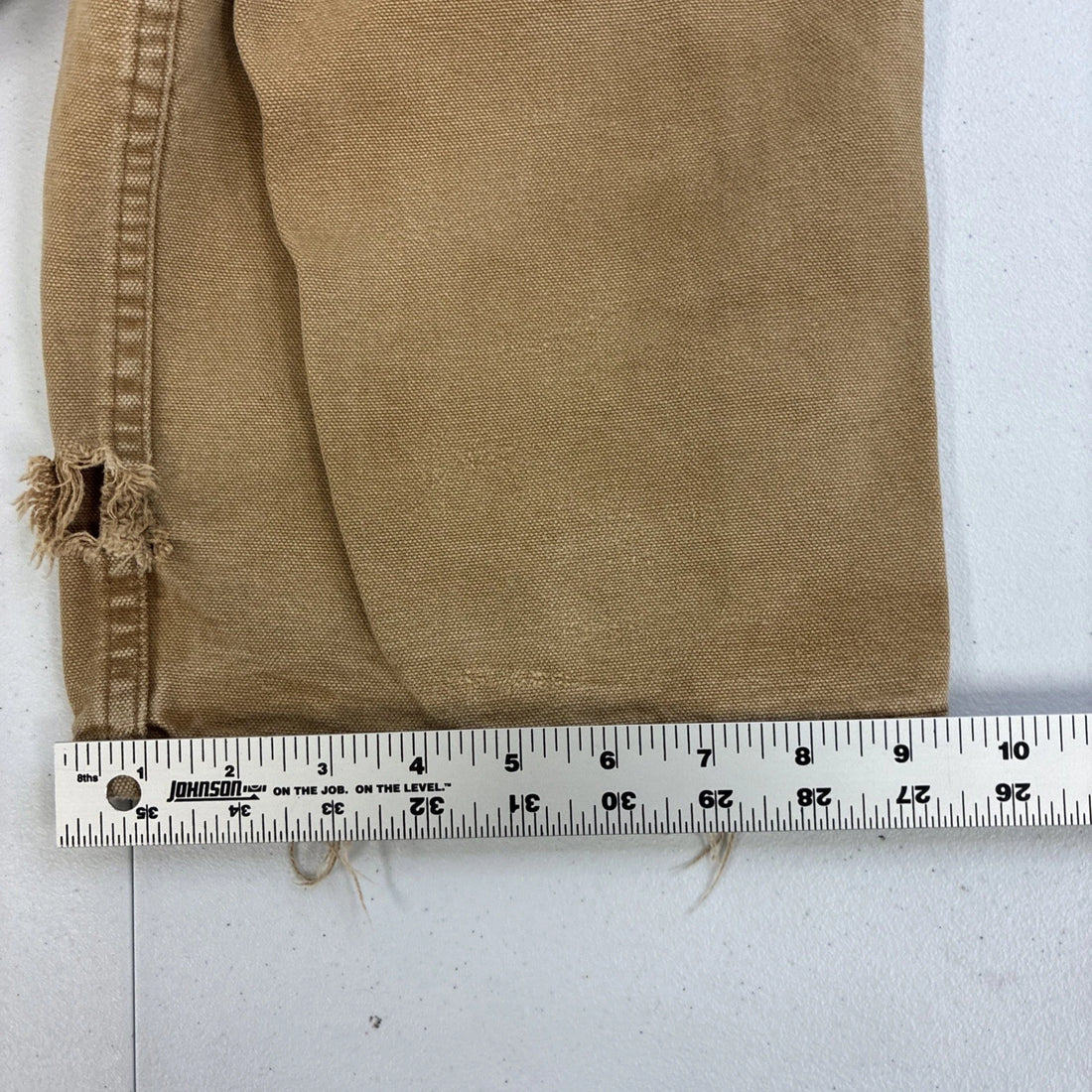 Carhartt Canvas Carpenter Work Pants Size 38 X 32 Brown