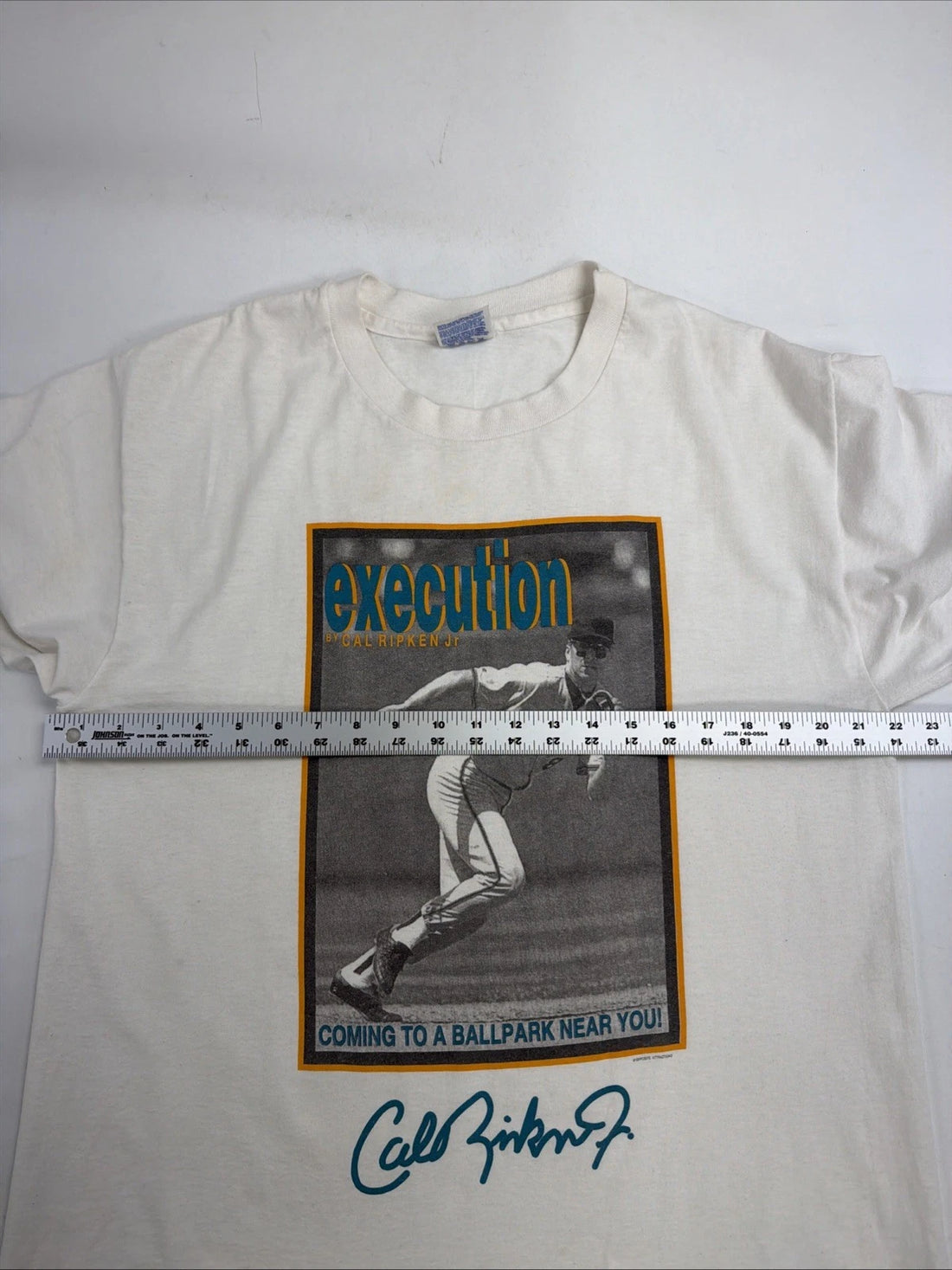 Vintage Cal Ripken Jr. T-Shirt Size Large 90s MLB