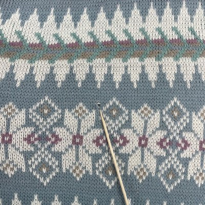 Vintage St. John's Bay Knit Crewneck Sweater Size Large Fair Isle